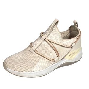 Skechers Modena Acapella Sneakers Shoes Size 8 38 Light Pink Leather Trim Womens